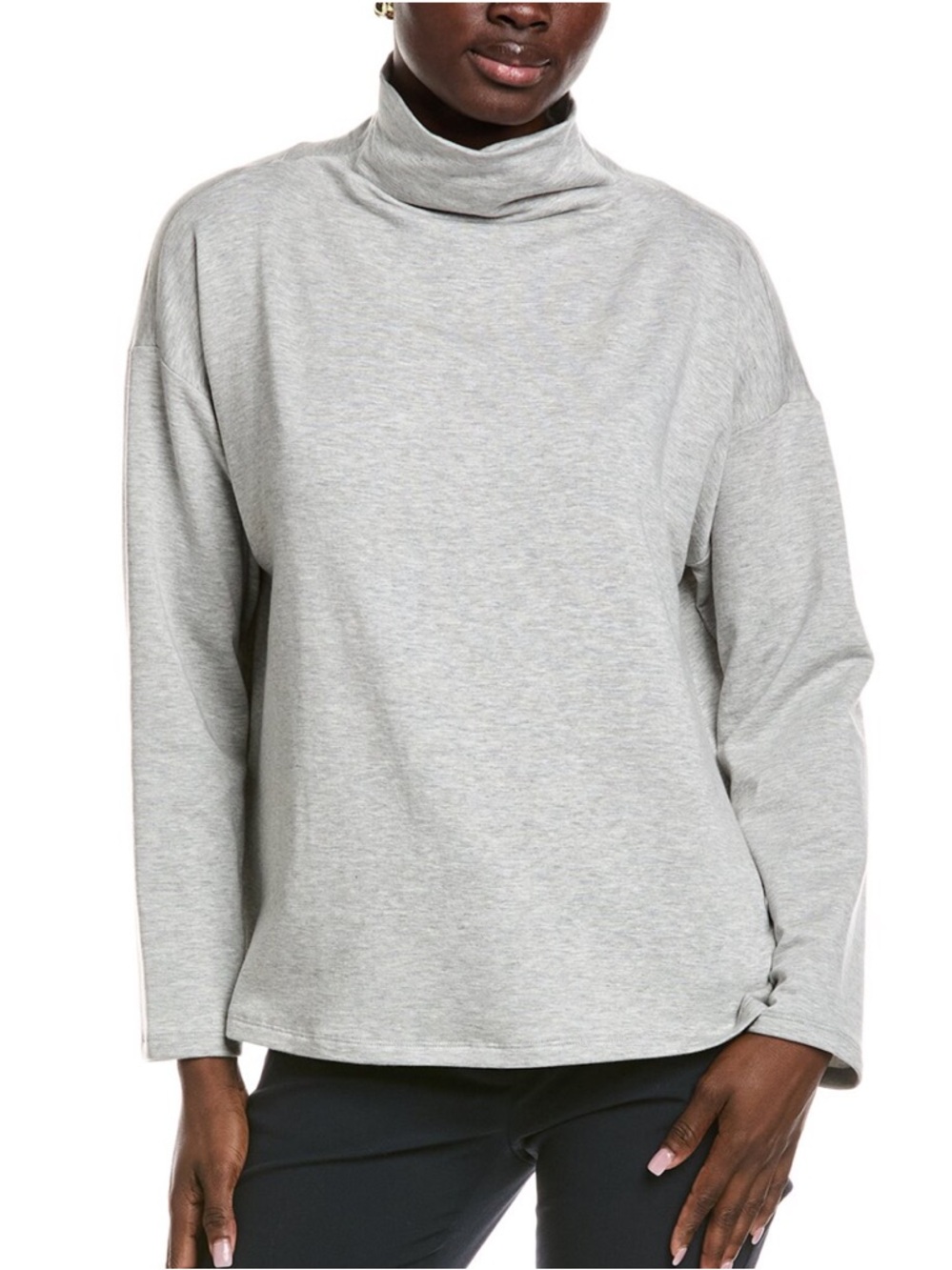 Eileen Fisher Funnel Neck Box Top
